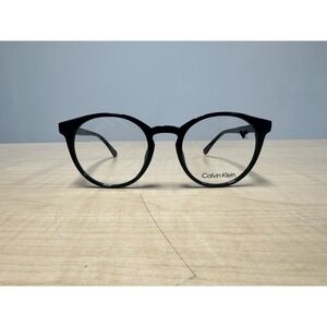 Calvin Klein CK20527 001 Black Round Eyeglasses Frames 49-20-145